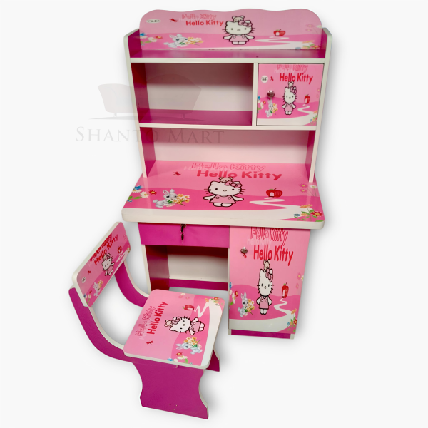 Hello-Kitty Kids Study Table and Chair
