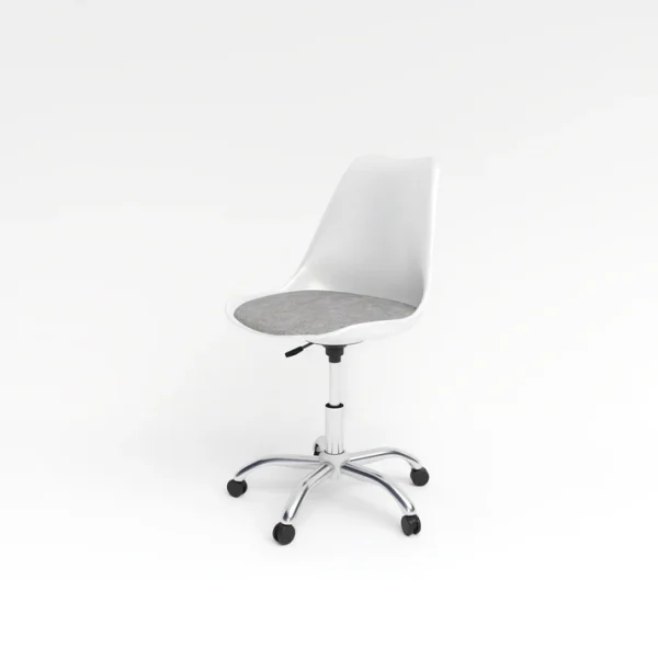 Tulip Revolving Chair - White