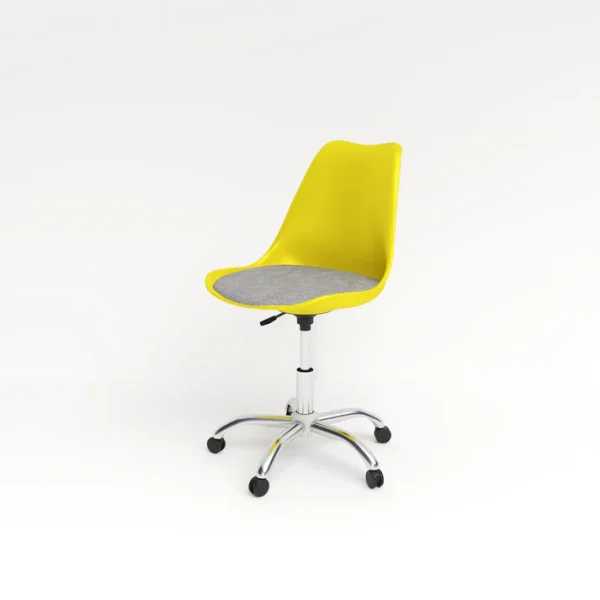 Tulip Revolving Chair - Yellow