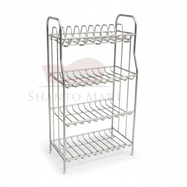 4 Step Stainless Steel Rack